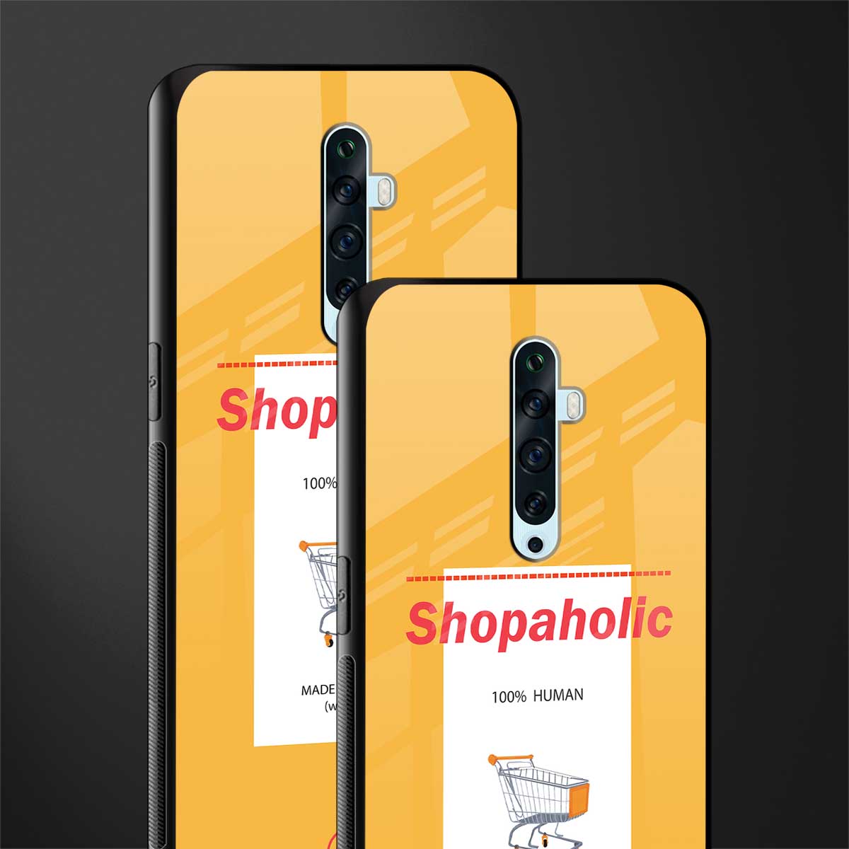 shopaholic glass case for oppo reno 2f image-2