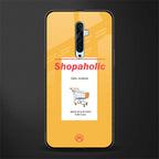 shopaholic glass case for oppo reno 2f image