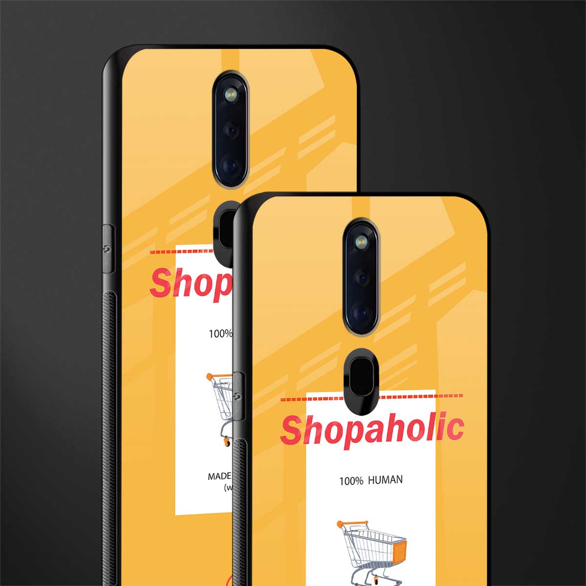 shopaholic glass case for oppo f11 pro image-2