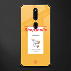 shopaholic glass case for oppo f11 pro image