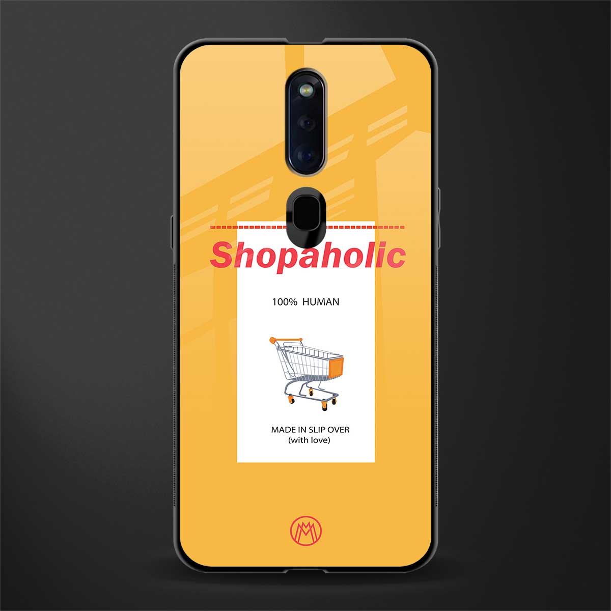 shopaholic glass case for oppo f11 pro image