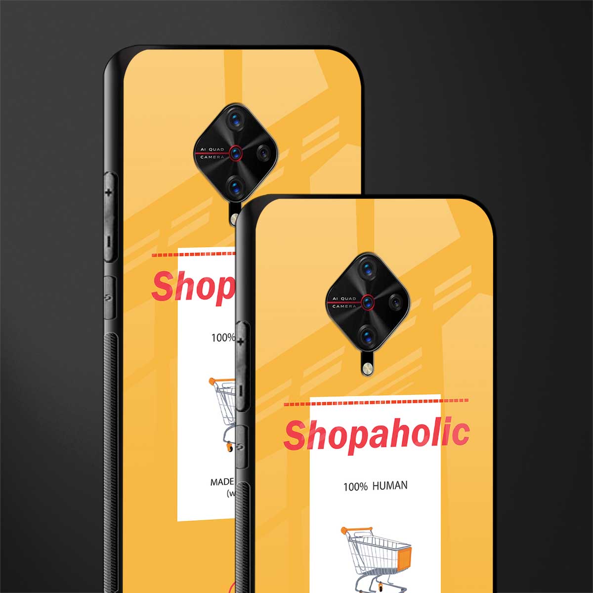 shopaholic glass case for vivo s1 pro image-2