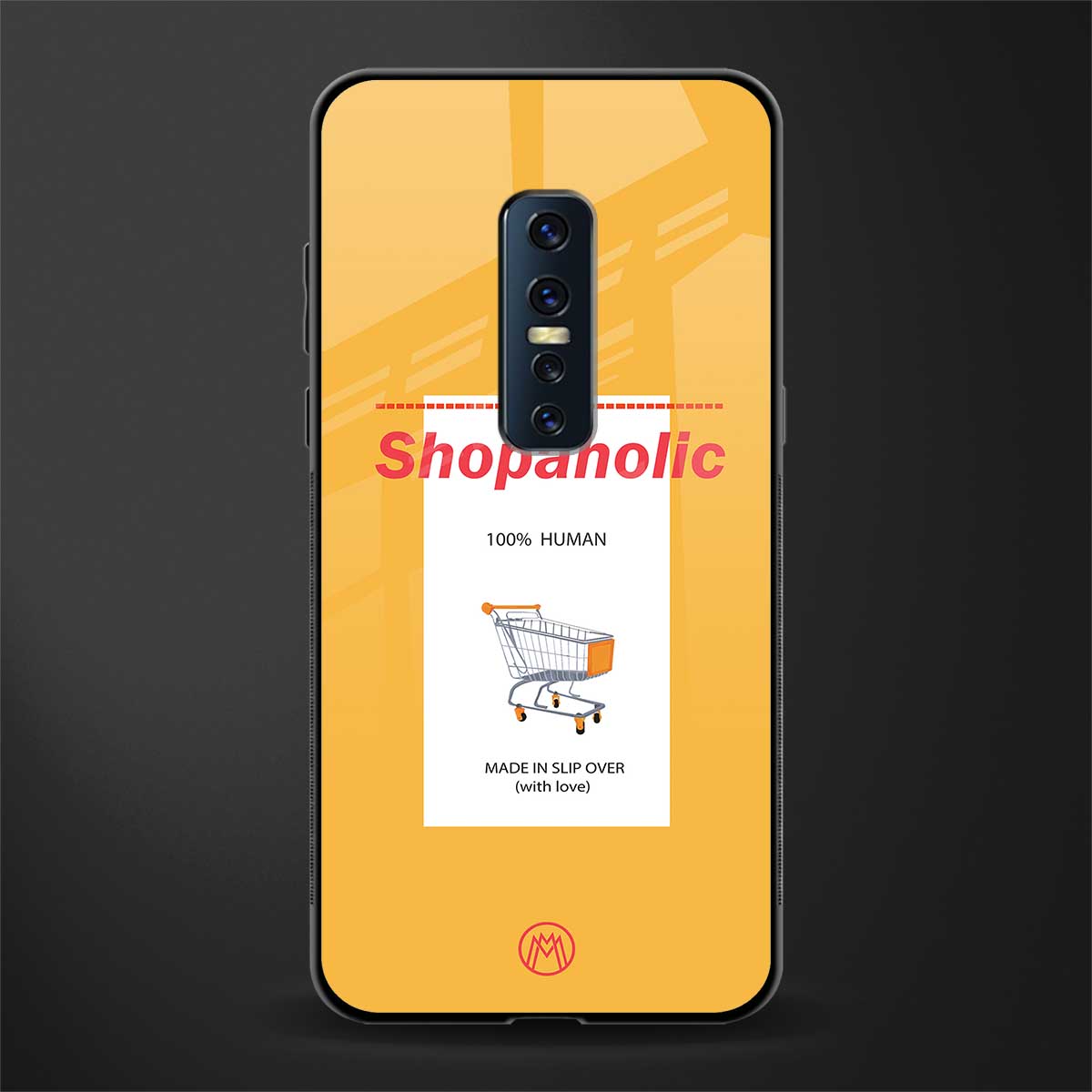 shopaholic glass case for vivo v17 pro image