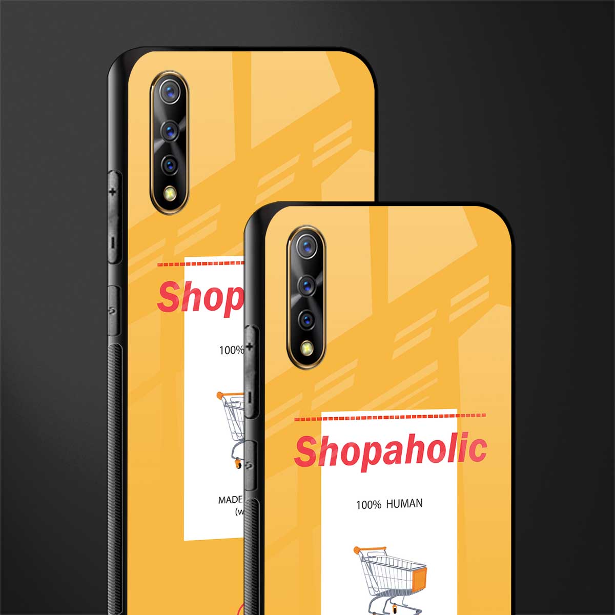 shopaholic glass case for vivo z1x image-2