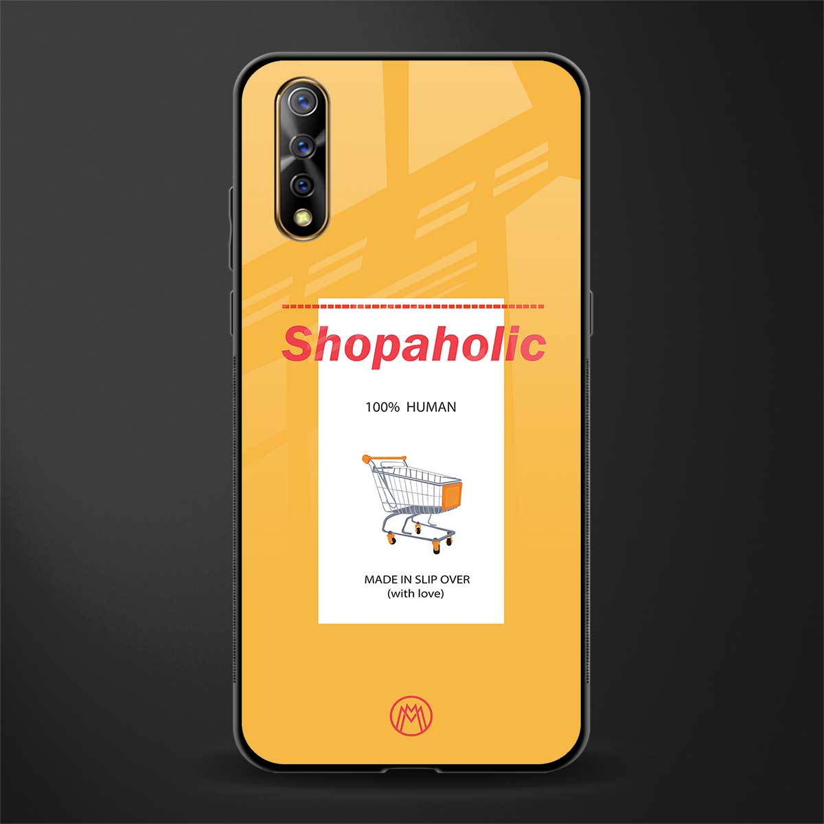shopaholic glass case for vivo s1 image