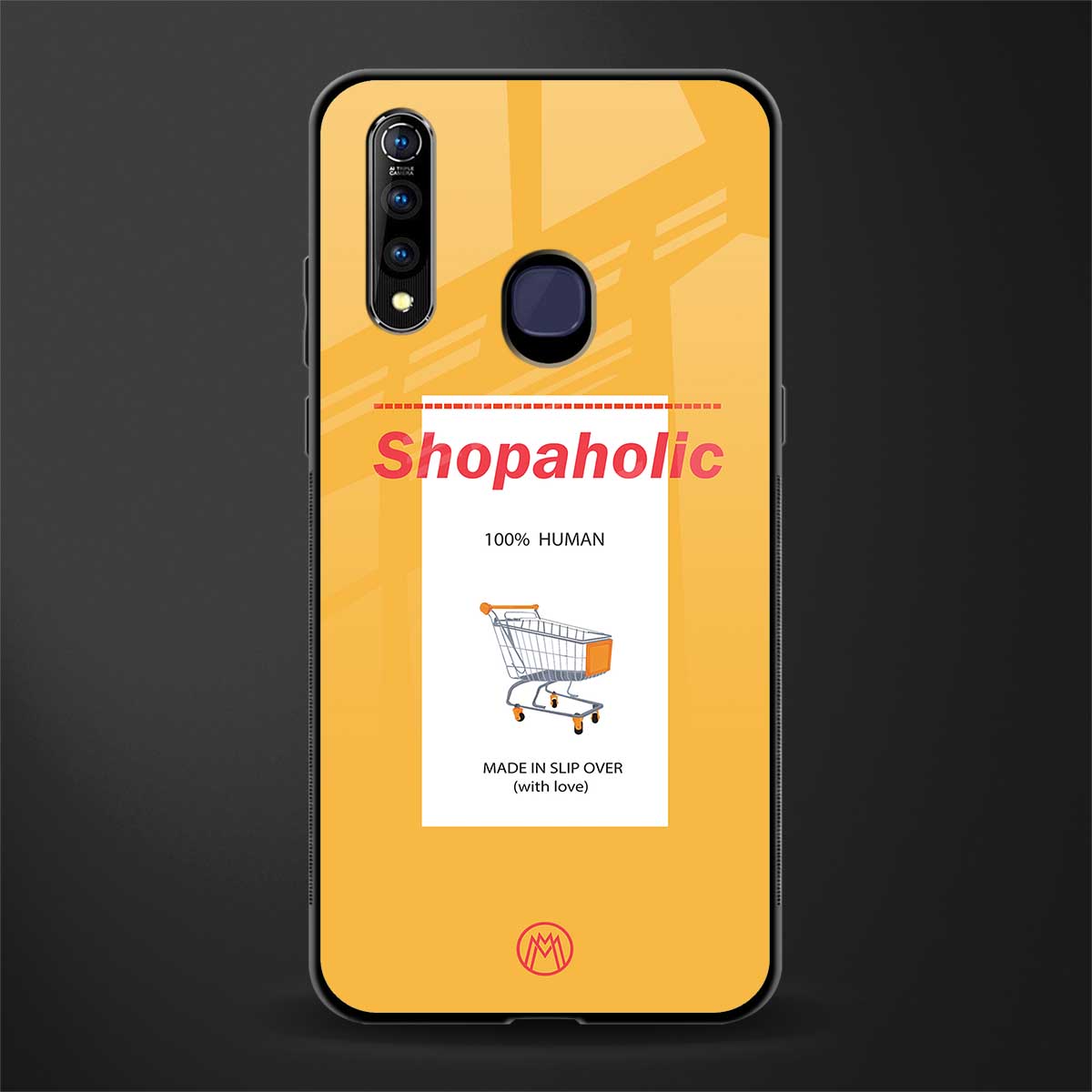 shopaholic glass case for vivo z1 pro image