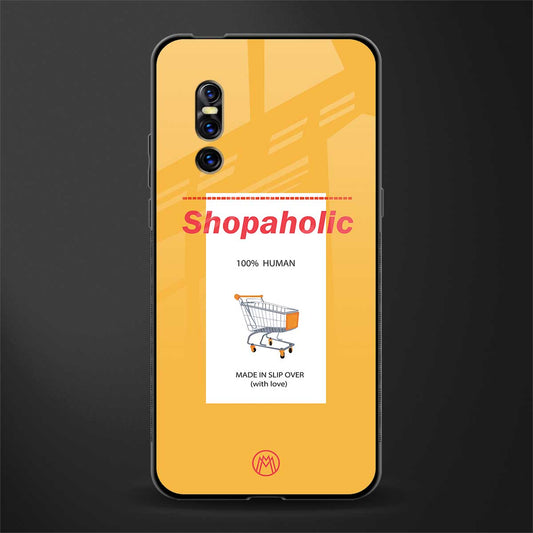 shopaholic glass case for vivo v15 pro image