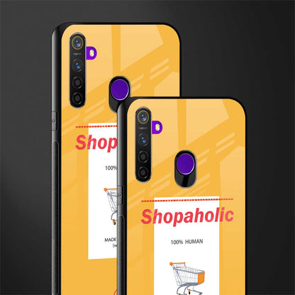 shopaholic glass case for realme 5 pro image-2