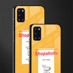 shopaholic glass case for samsung galaxy a31 image-2