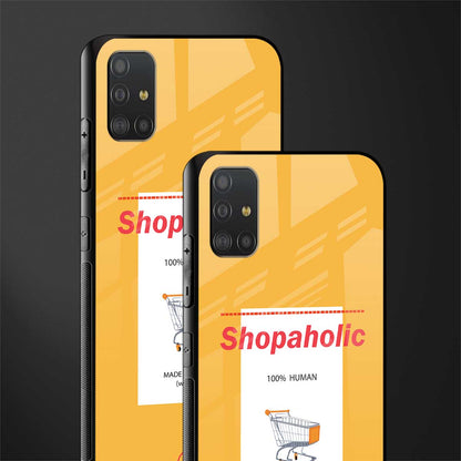 shopaholic glass case for samsung galaxy a51 image-2