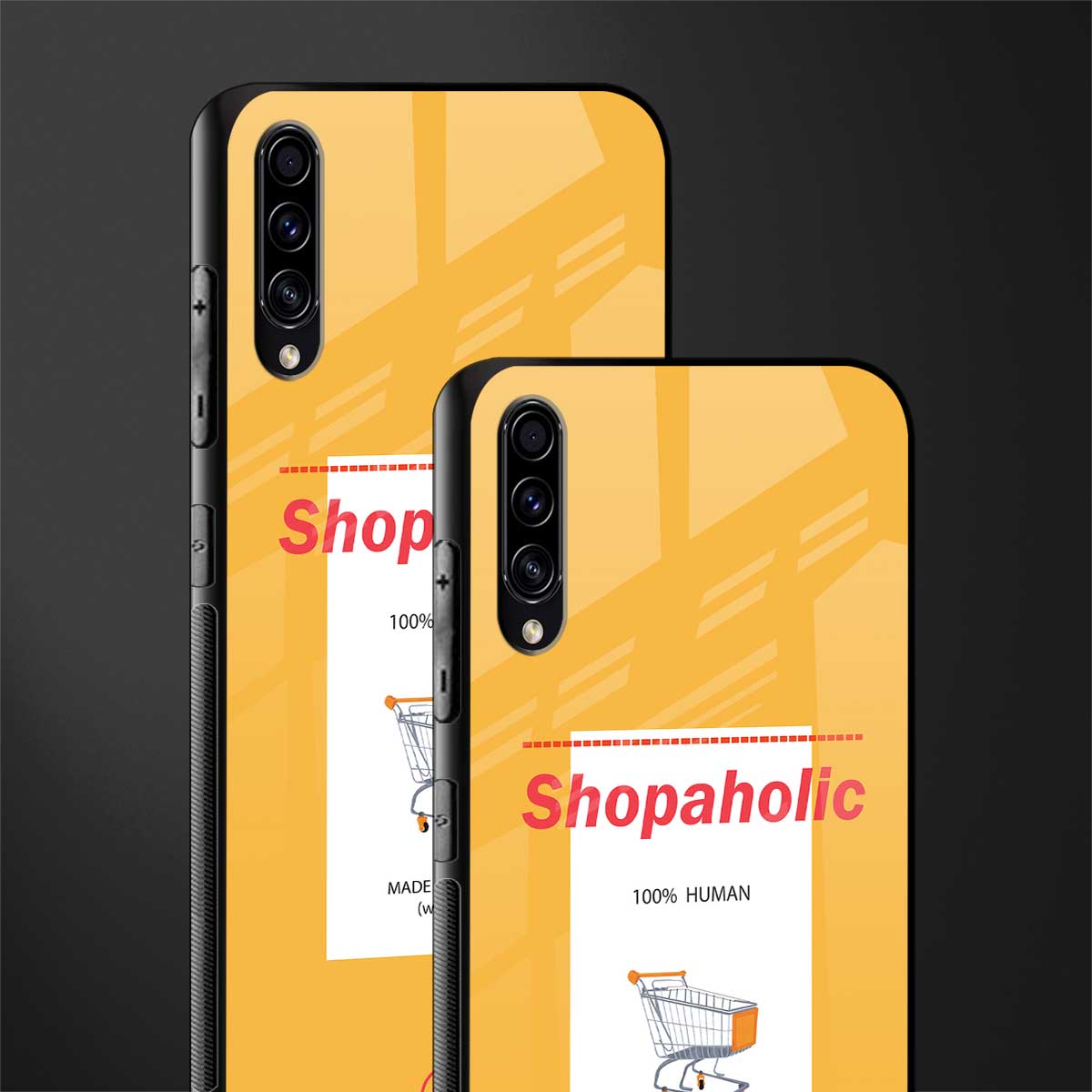 shopaholic glass case for samsung galaxy a50 image-2