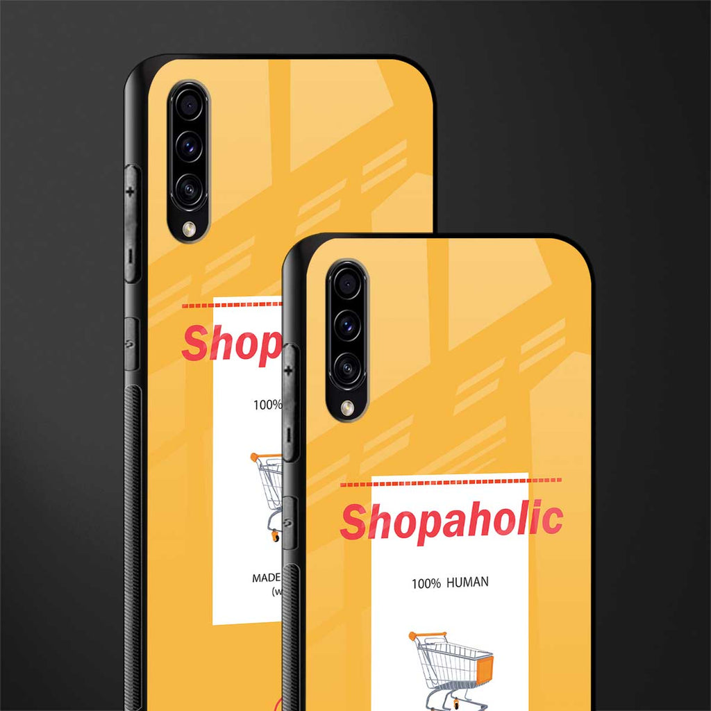 shopaholic glass case for samsung galaxy a70 image-2