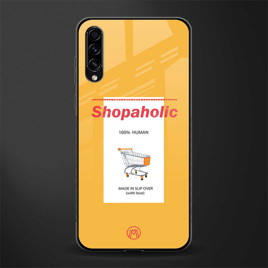 shopaholic glass case for samsung galaxy a70 image