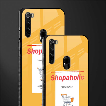 shopaholic glass case for redmi note 8 image-2