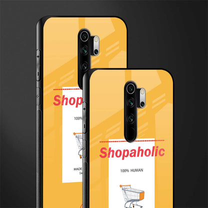 shopaholic glass case for redmi note 8 pro image-2