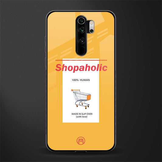 shopaholic glass case for redmi note 8 pro image
