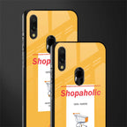 shopaholic glass case for redmi 7redmi y3 image-2