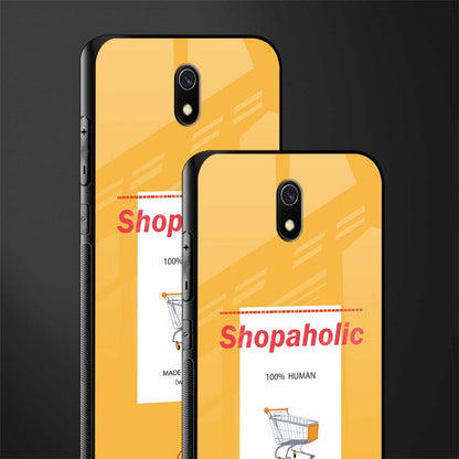 shopaholic glass case for redmi 8a image-2