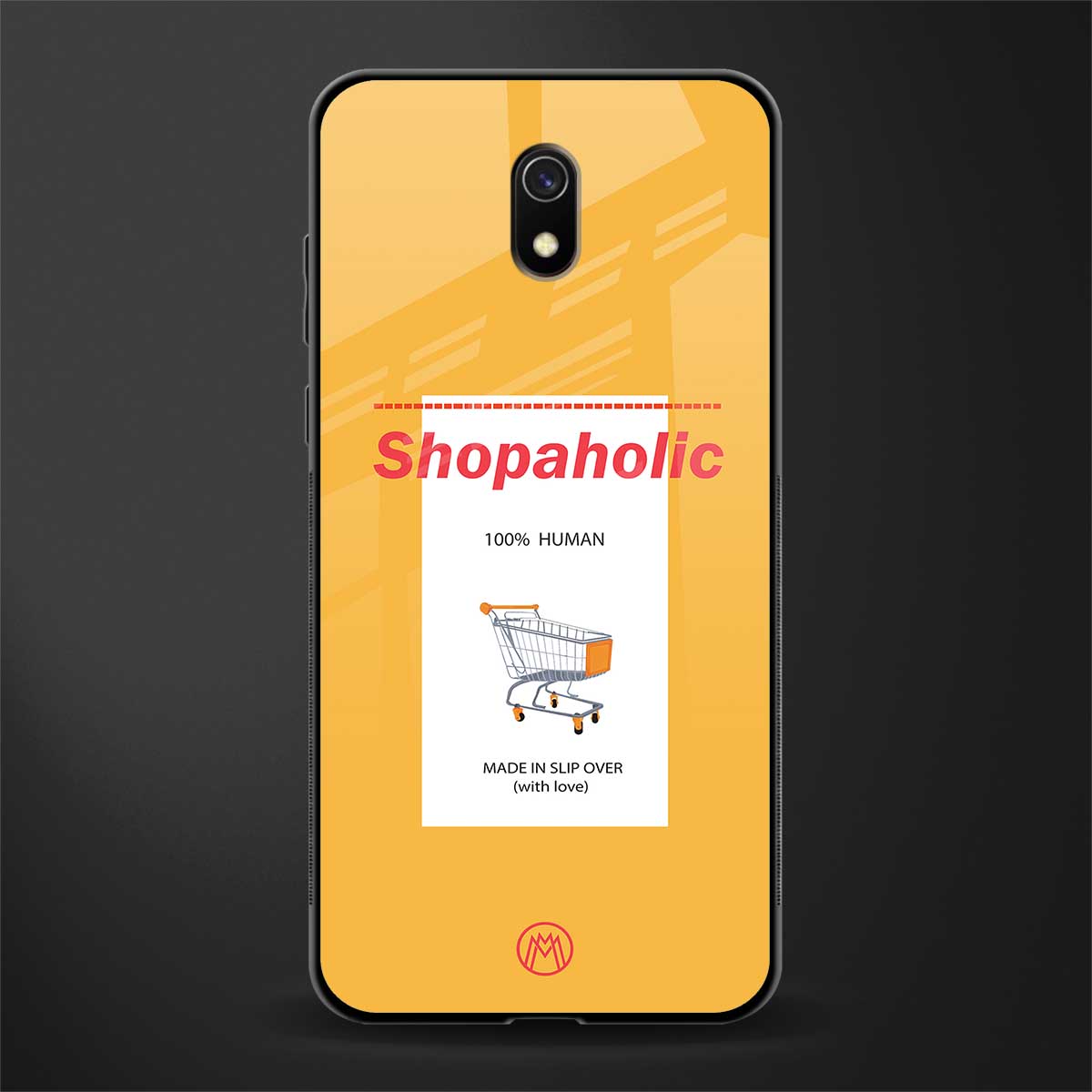 shopaholic glass case for redmi 8a image