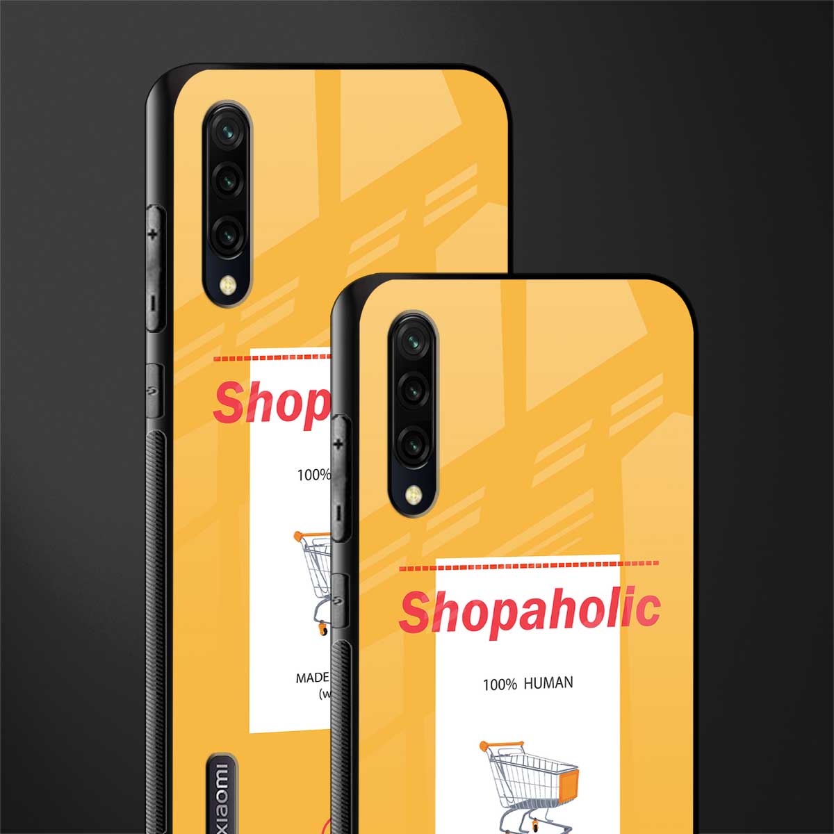 shopaholic glass case for mi a3 redmi a3 image-2