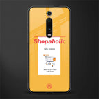 shopaholic glass case for redmi k20 pro image