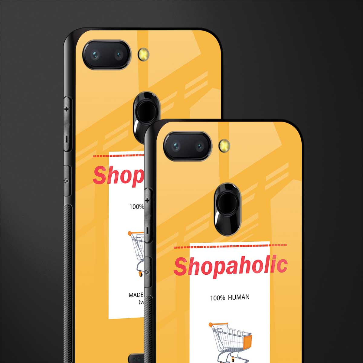 shopaholic glass case for redmi 6 image-2