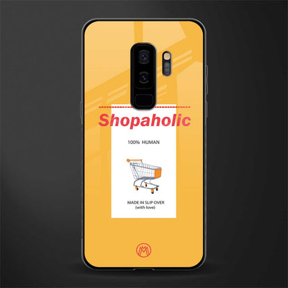 shopaholic glass case for samsung galaxy s9 plus image