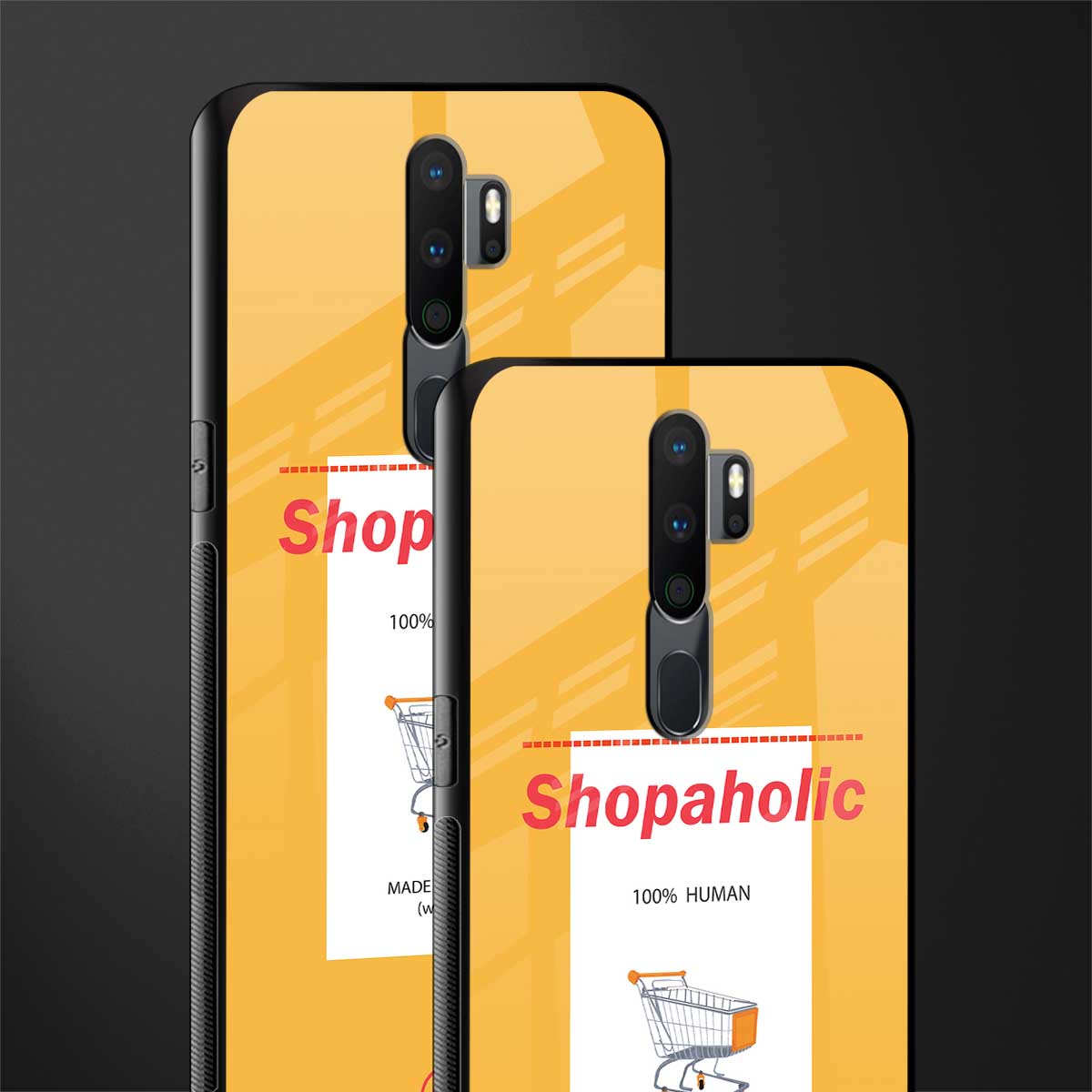 shopaholic glass case for oppo a5 2020 image-2