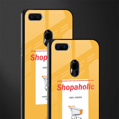 shopaholic glass case for oppo a11k image-2