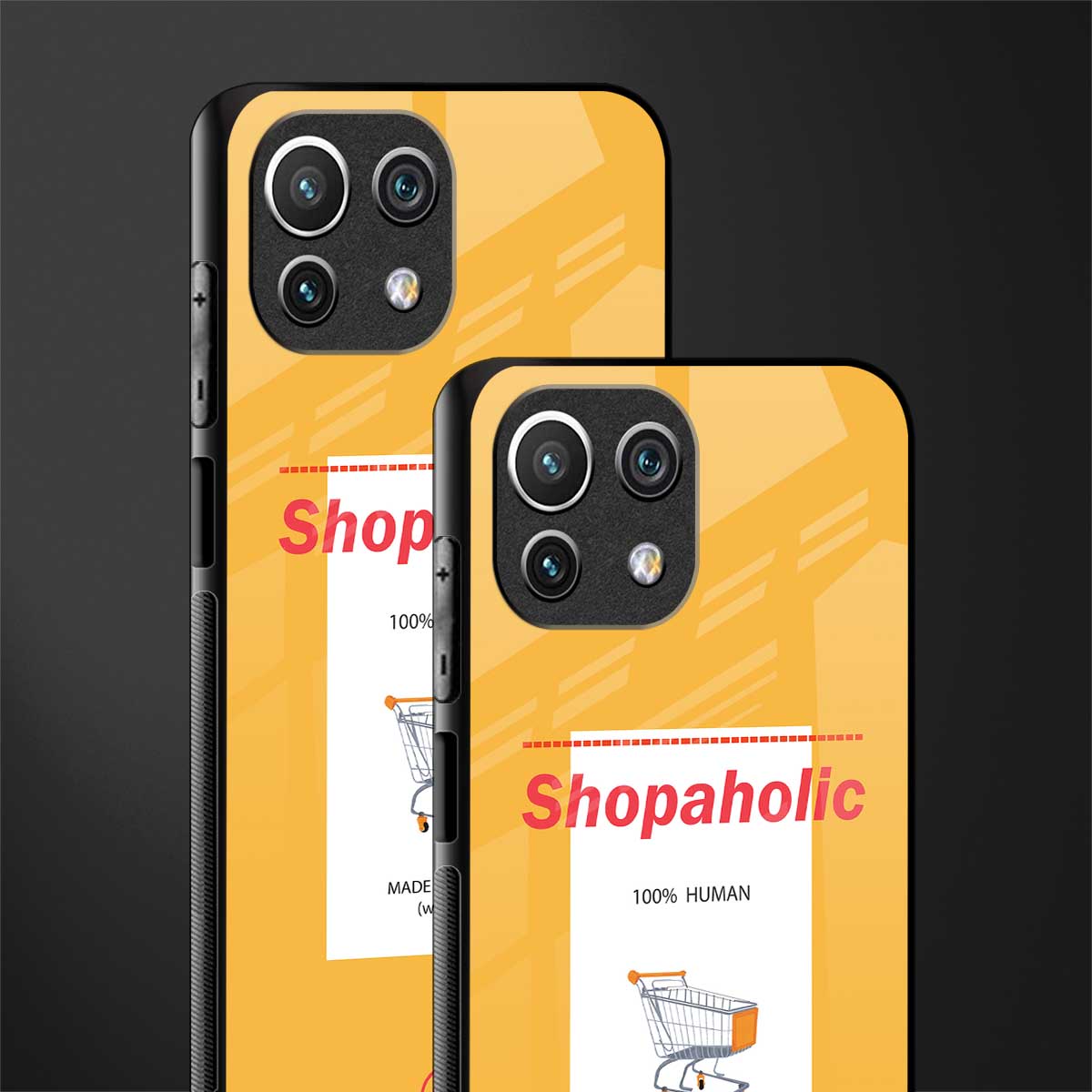 shopaholic glass case for mi 11 lite image-2