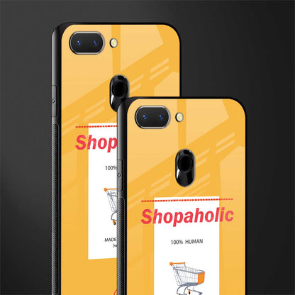 shopaholic glass case for oppo a5 image-2