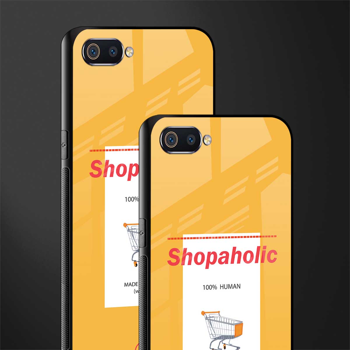 shopaholic glass case for oppo a1k image-2