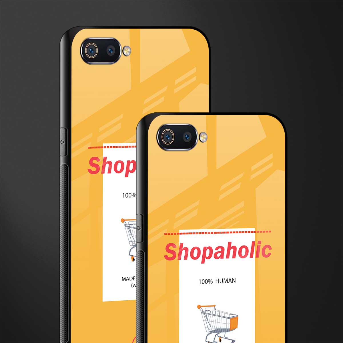 shopaholic glass case for realme c2 image-2