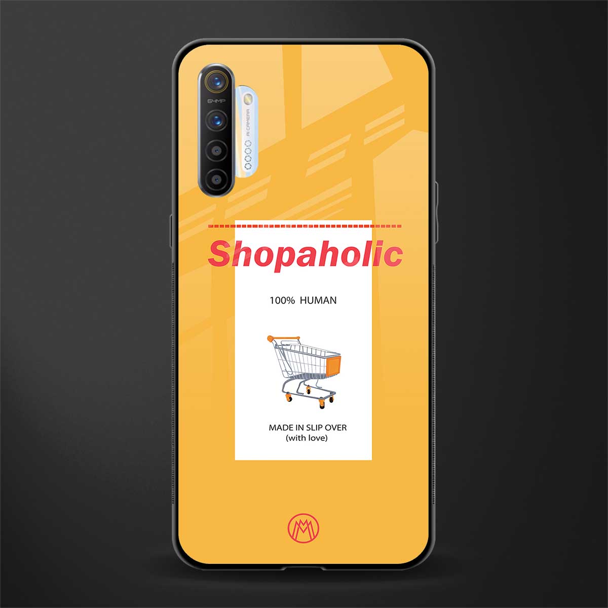 shopaholic glass case for realme x2 image