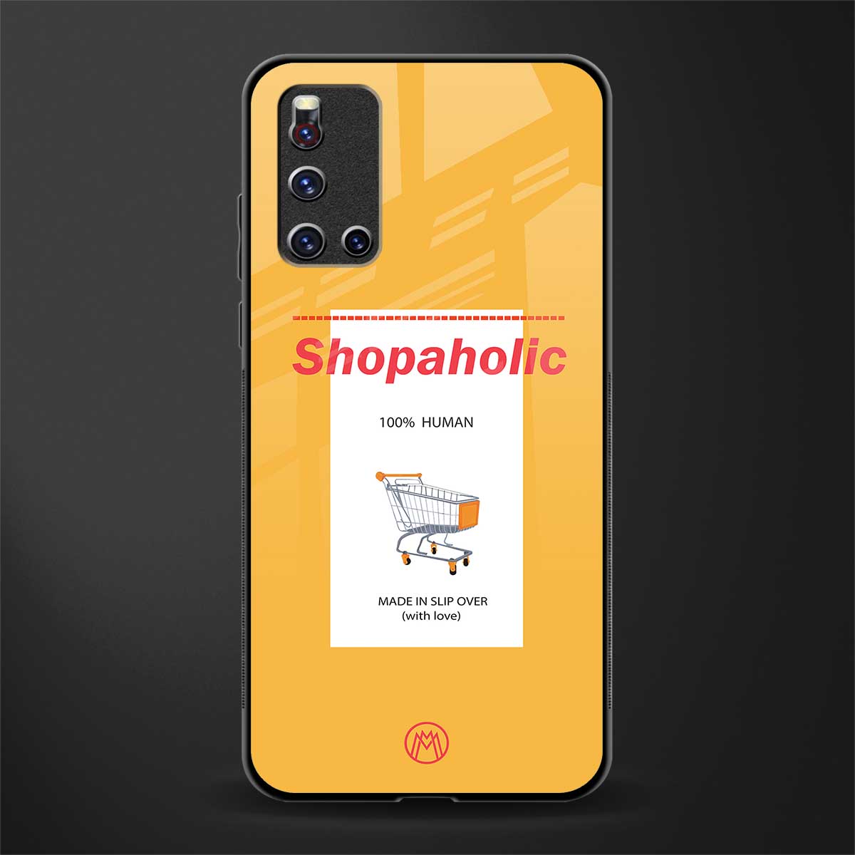 shopaholic glass case for vivo v19 image