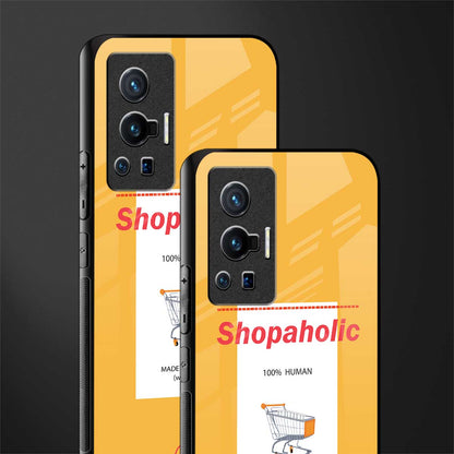 shopaholic glass case for vivo x70 pro image-2
