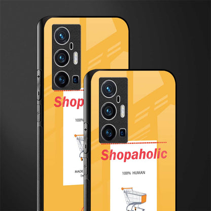 shopaholic glass case for vivo x70 pro plus image-2