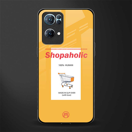 shopaholic glass case for oppo reno7 pro 5g image