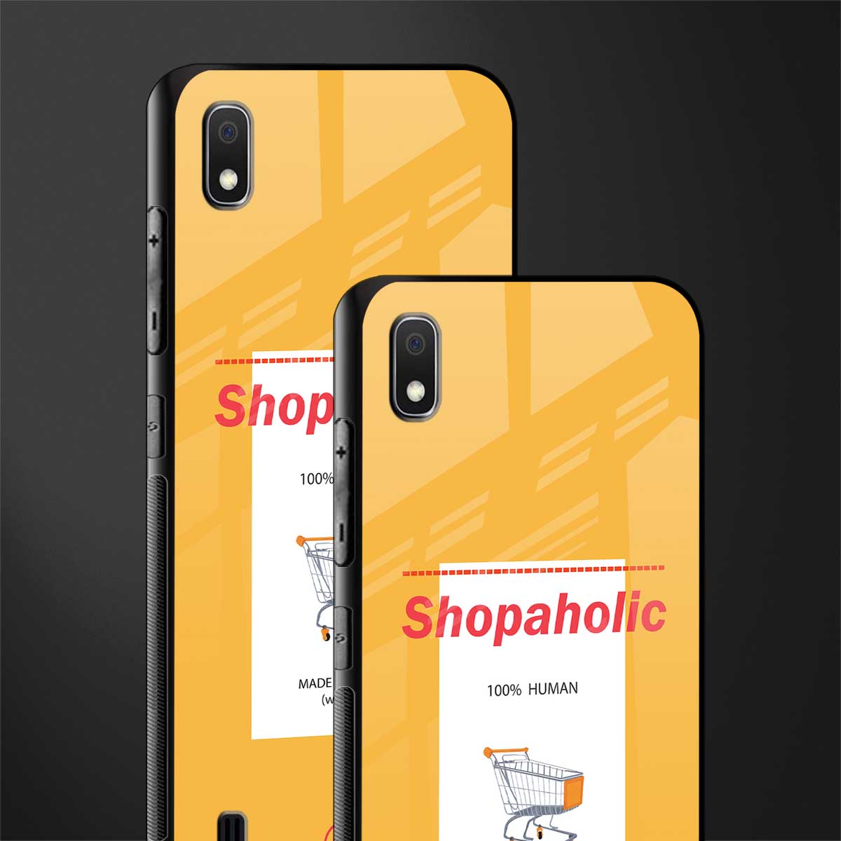 shopaholic glass case for samsung galaxy a10 image-2