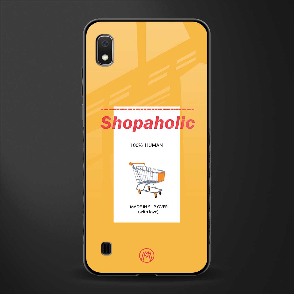 shopaholic glass case for samsung galaxy a10 image