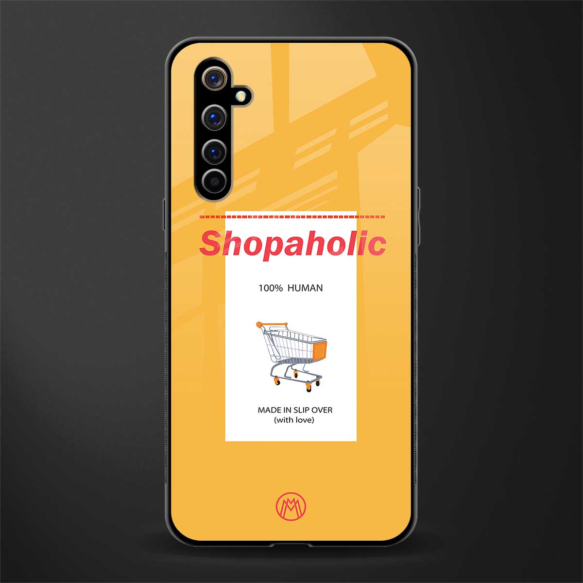 shopaholic glass case for realme x50 pro image