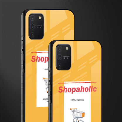 shopaholic glass case for samsung galaxy a91 image-2