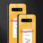 shopaholic glass case for samsung galaxy s10 image-2