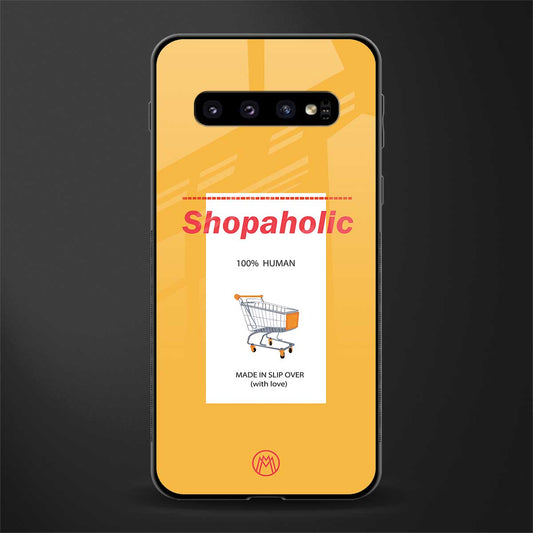 shopaholic glass case for samsung galaxy s10 image