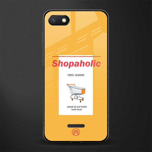 shopaholic glass case for redmi 6a image