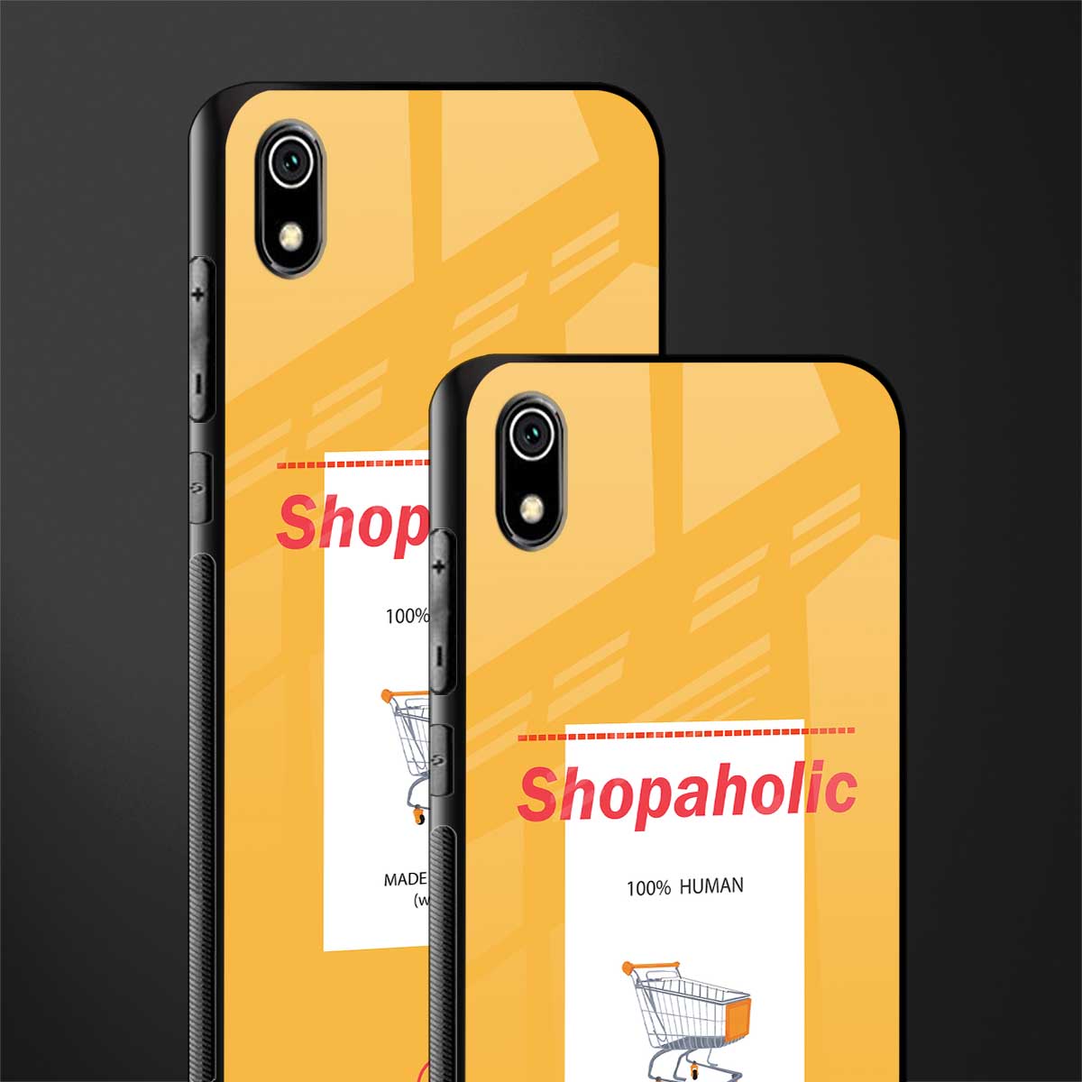 shopaholic glass case for redmi 7a image-2