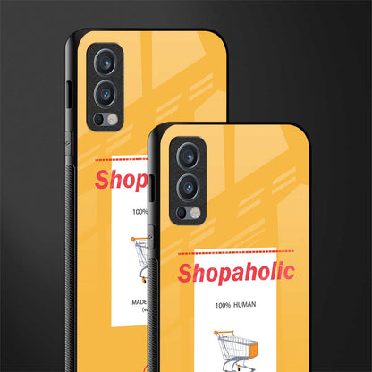 shopaholic glass case for oneplus nord 2 5g image-2
