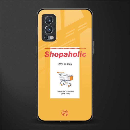 shopaholic glass case for oneplus nord 2 5g image