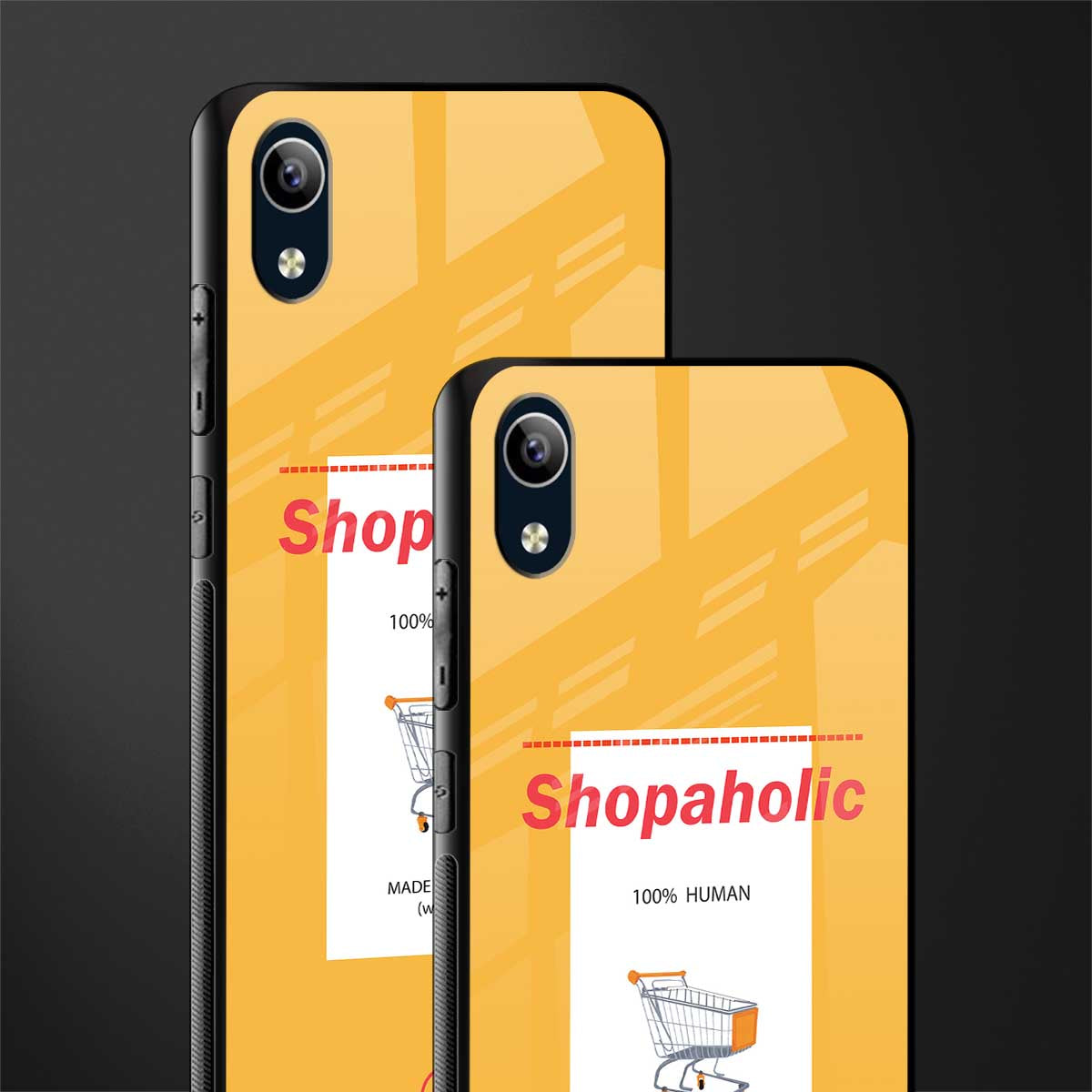 shopaholic glass case for vivo y1s without fingerprint image-2
