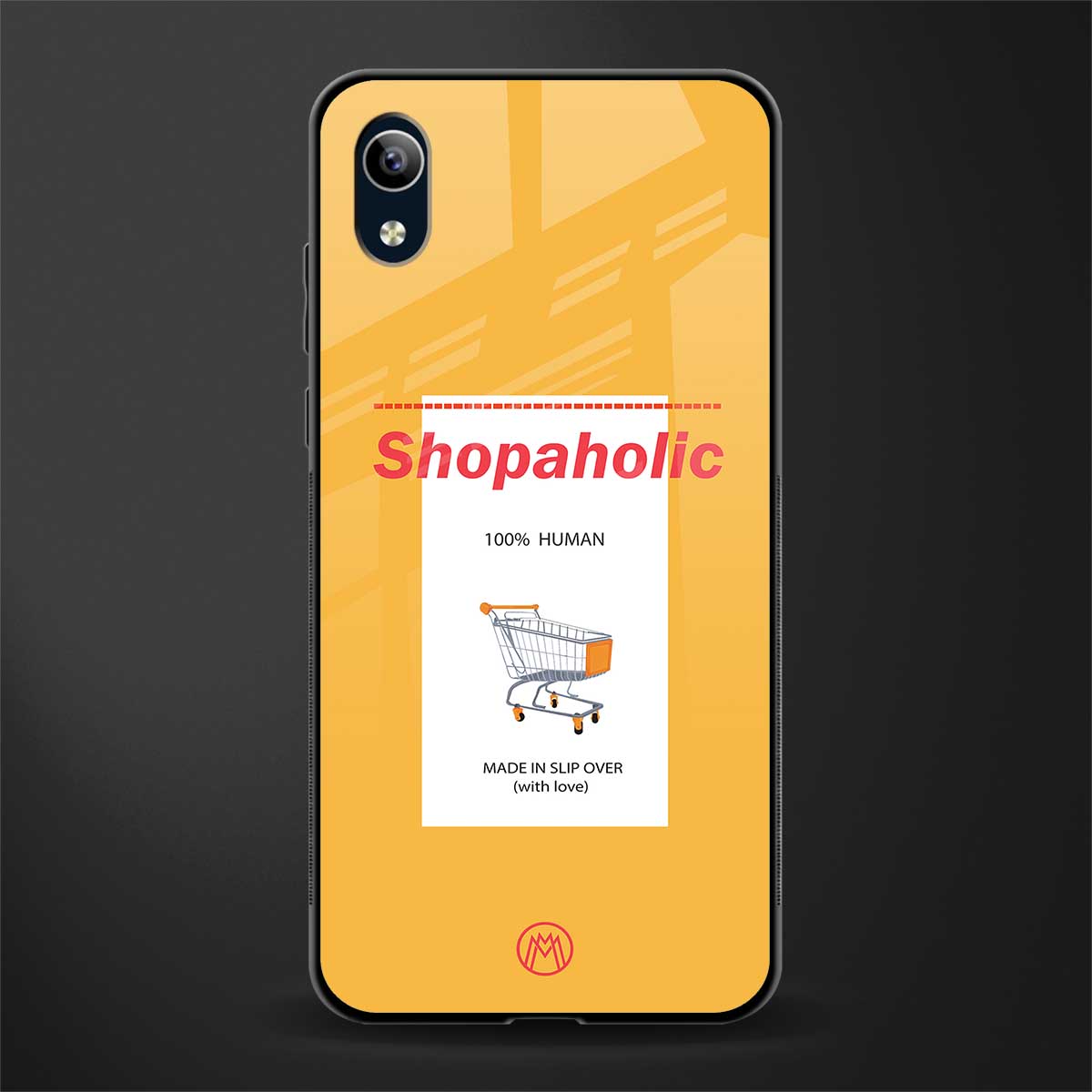 shopaholic glass case for vivo y90 image